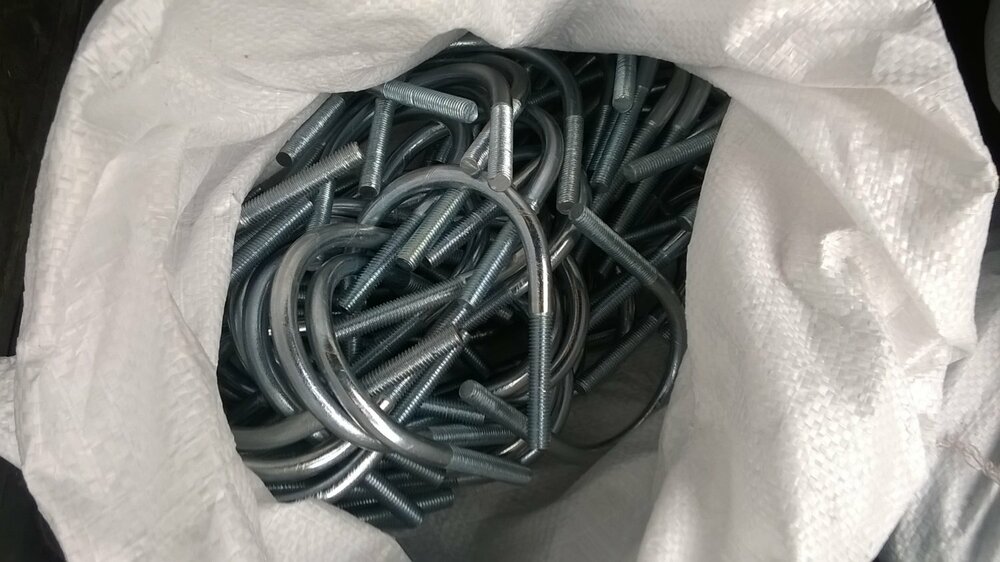 Купить -болт (хомут-скоба) м8х219 h=277 резьба=50мм. для крепления труб ...